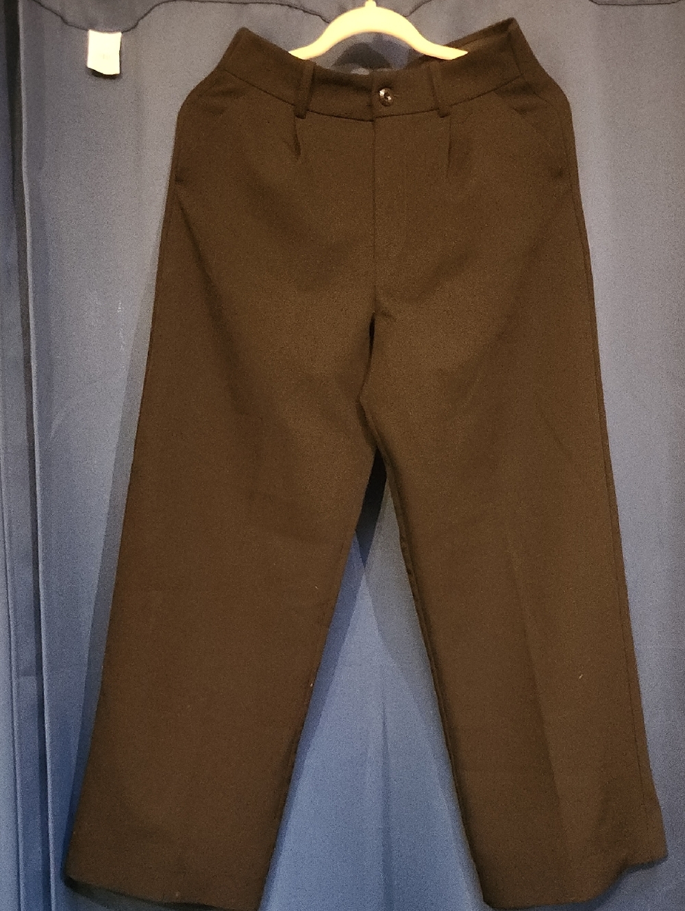 Classic Wide-Leg Black Trousers